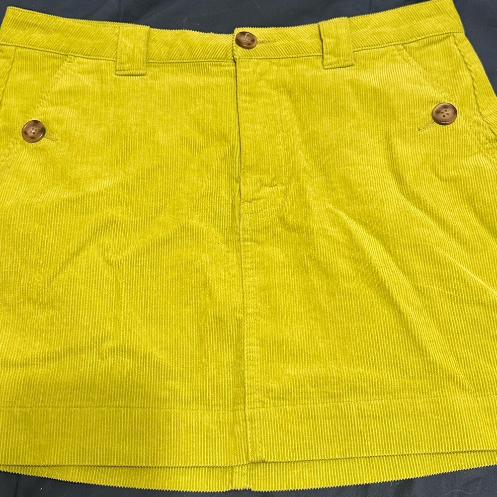 Green Corduroy Skirt